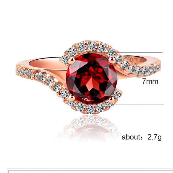 New 18k Rose Gold Plated Beautiful Ring - Picture 4 of 5
